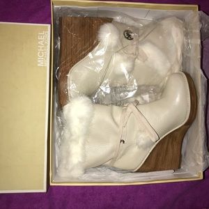 Michael Kors Wedge Heel Bootie Boot